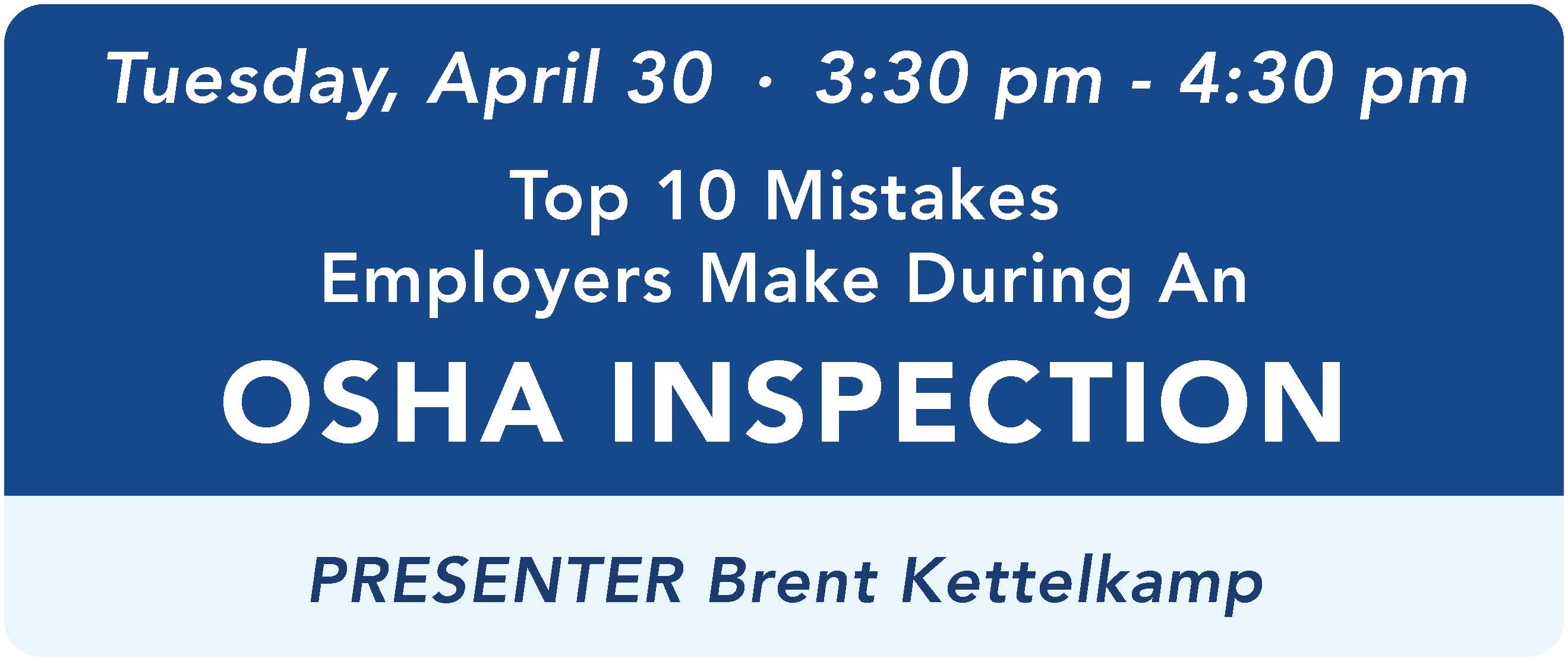 card for Top 1-0 Mistakes Employers Make During an OSHA Inspection